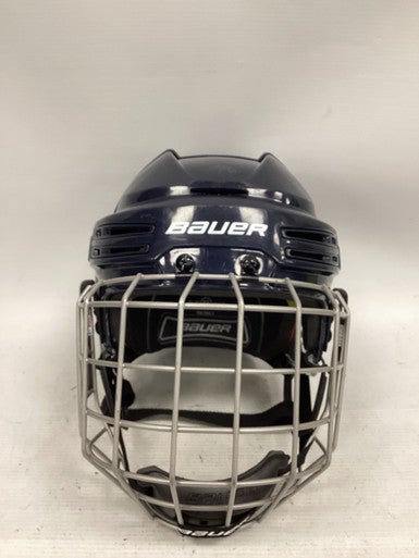 Used Bauer REAKT 75 Helmet Cage Combo Navy Blue MD 11851-S000035726