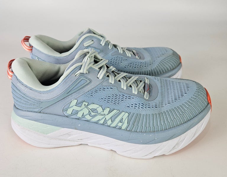 Hoka One One Womens Bondi 7 1110531 BFBG Blue Running Shoes Sneakers Size 7.5 D