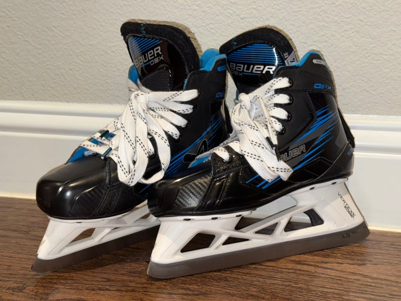 Bauer GSX Hockey Goalie Skates Extra Wide Width Size 4 (Used)