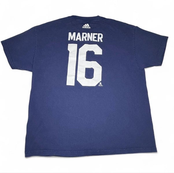TORONTO MAPLE LEAFS MITCH MARNER SIZE 2XL BLUE SHORT SLEEVE SHIRT ADIDAS HOCKEY TEE