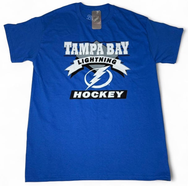 TAMPA BAY LIGHTNING SIZE MEDIUM BLUE SHORT SLEEVE SHIRT NWT