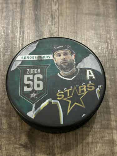 Dallas Stars NHL Sergei Zubov #56 Retirement Hockey Puck
