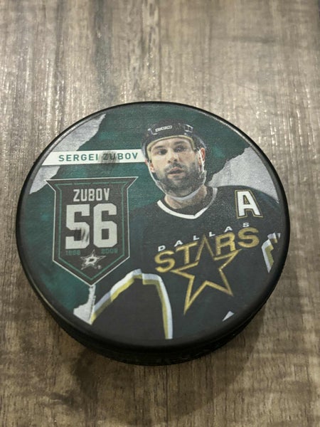 Dallas Stars NHL Sergei Zubov #56 Retirement Hockey Puck