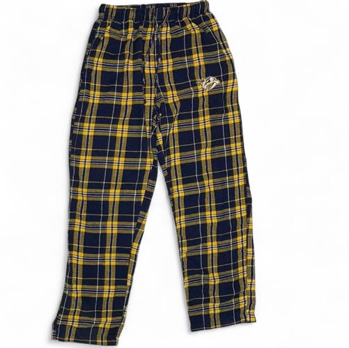 NASHVILLE PREDATORS UNISEX SIZE SMALL FLANNEL PAJAMA PANTS NHL TAG HOCKEY