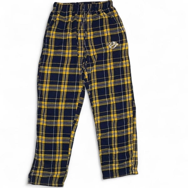 NASHVILLE PREDATORS UNISEX SIZE SMALL FLANNEL PAJAMA PANTS NHL TAG HOCKEY