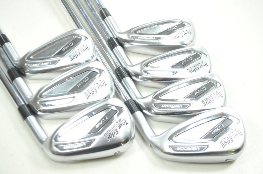 Tour Edge Exotics C722 4-PW Iron Set Stiff Flex Right Elevate MPH Steel # 195227