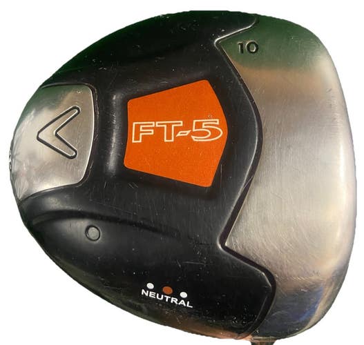 Callaway FT-5 Driver 10* N RH Fujikura Fit-On E Stiff Graphite 44.5" New Grip