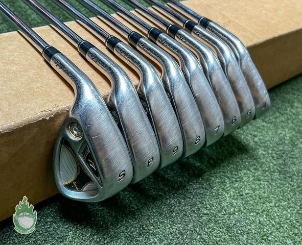 Used Left Handed TaylorMade R7 Draw Irons 4-PW/SW 90g Regular Steel Golf Set