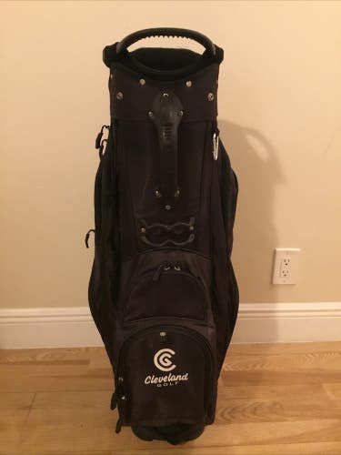 Cleveland Golf Lightweight Cart Bag with 14-way Dividers & Rain Cover *VGC*