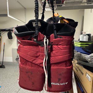 Bauer Pro Goalie Pants –  Size XL (Pro Return) w/ Eco Suspenders