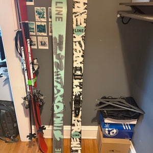 Line 166 cm Park Honey Badger Skis With Bindings Max Din 10 (Used)