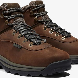 NEW Timberland Men's Size 12 White Ledge Brown Mid Waterproof Hiking Boots