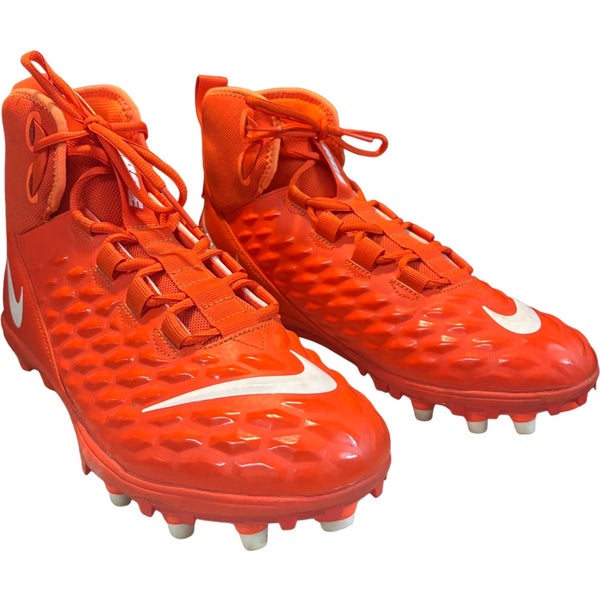 Nike Force Savage Varsity 2 (Size 10.5) AQ8155-800 Orange/White Football Cleats