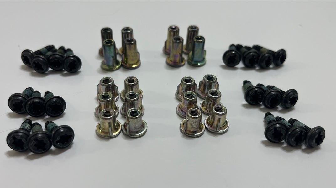Graf Rapid Mounting System RMS Hardware Kit Adult Screws Nuts (40 Pieces) Complete Skate Pair