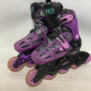Used RollerDerby ADJUSTABLE 12-2 Child Rec Fitness Skates Purple Adjustable 11823-S000033264