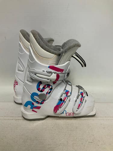 Used Rossignol FUN GIRL Girls DH Ski Boot White 195 MP - Y13 11823-S000033266