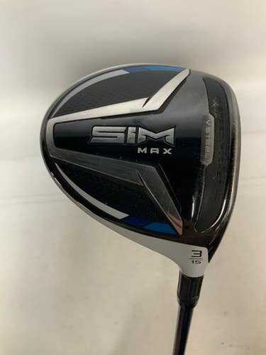 Used Taylormade SIM MAX Mens Fairway Wood RH 3 Wood 11823-S000033258