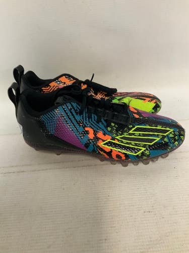 Used Adidas THREE STRIPE LIFE Adult FB Cleats Black Senior 6 11823-S000033255