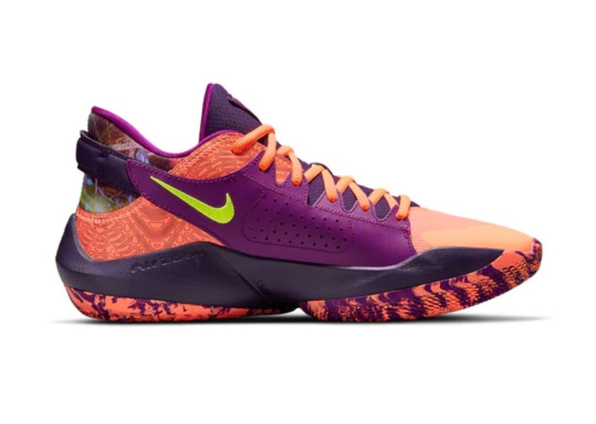 Mens Nike Zoom Freak 2 Giannis Bright Mango Volt Purple Sz 8.5