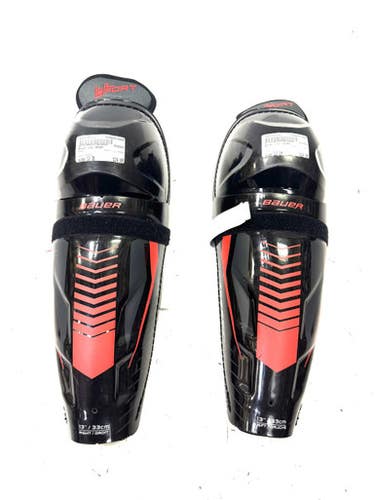 Used Bauer LIL SPORT Senior Shin Guards Black 13" 11860-S000295512