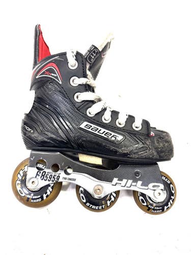 Used Bauer Roller Hockey Skates Black Youth 11.0 11860-S000295481