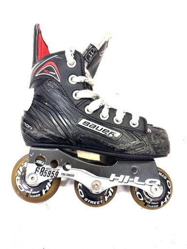 Used Bauer Roller Hockey Skates Black Youth 11.0 11860-S000295481