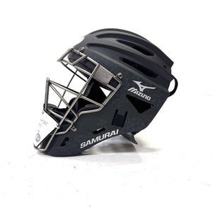 Used Mizuno SAMURAI FP WOMEN 61/2-71/4 Catchers Helmet w/Mask Black One Size 11860-S000295467