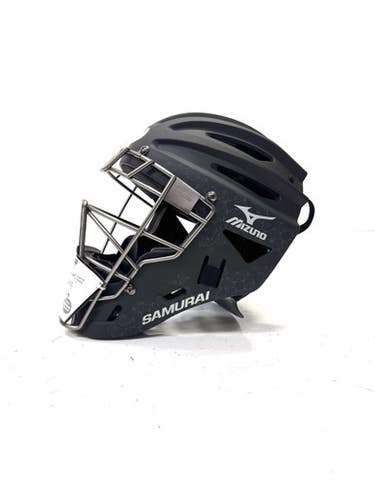 Used Mizuno SAMURAI FP WOMEN 61/2-71/4 Catchers Helmet w/Mask Black One Size 11860-S000295467