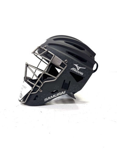 Used Mizuno SAMURAI FP WOMEN 61/2-71/4 Catchers Helmet w/Mask Black One Size 11860-S000295467