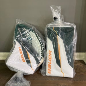 Pro Stock Bauer Supreme Shadow Glove and Blocker