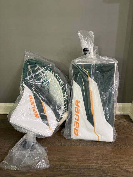 Pro Stock Bauer Supreme Shadow Glove and Blocker