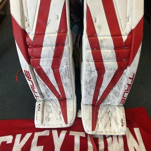 NHL Red Wings Husso True Catalyst PX3 HOCKEY GOALIE Pads Pro Stock 35 + 2.5