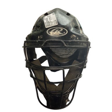 Used Rawlings CATCHERS HELMET Catchers Helmet w/Mask Black SM 11479-S000400604