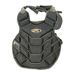 Used Rawlings CHEST PROTECTOR Catchers Chest Protector Black Adult 11479-S000400603