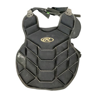 Used Rawlings CHEST PROTECTOR Catchers Chest Protector Black Adult 11479-S000400603