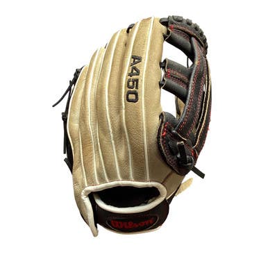 Used Wilson A450 BB/SB Glove RH Throw Black 12" 11479-S000400563