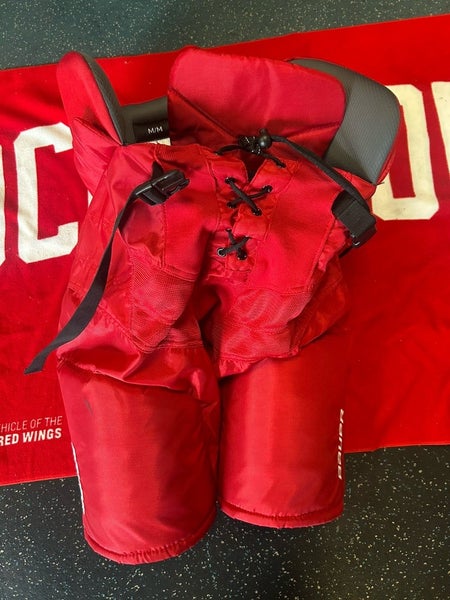 New NHL Detroit Red Wings Bauer Nexus Hockey Pants Senior Medium Fabbri Stadium