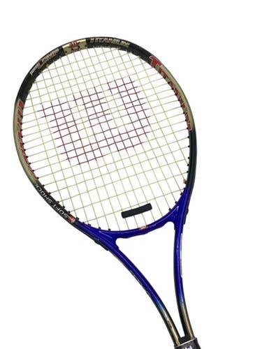 Used Wilson POWER COMP TI Adult Tennis Racquet Royal Blue 4 1/4" 11347-S000252535
