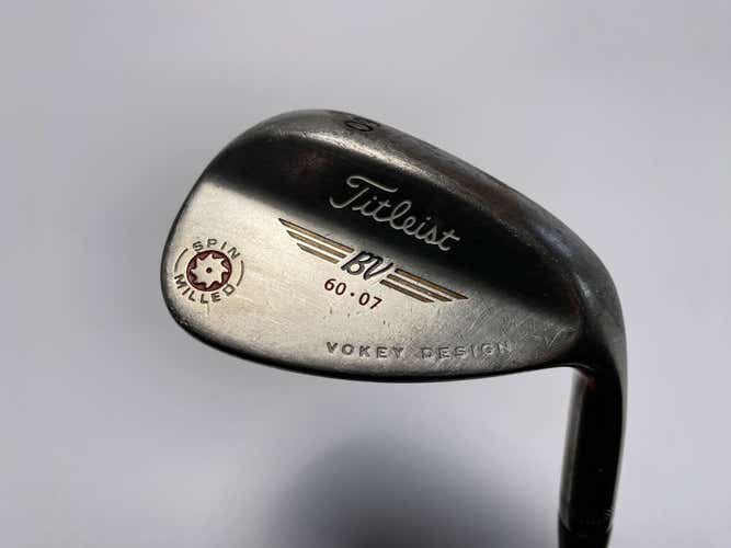 Titleist Vokey Spin Milled Oil Can 2009 Lob Wedge LW 60* 7 Wedge Steel Mens RH