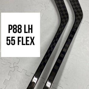 Intermediate(2x)Left P88 55 flex 63” ProBlackStock™ Unbranded Blackouts Pro Stock Hockey Sticks