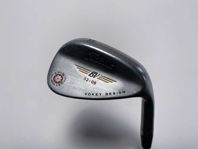 Titleist Vokey Spin Milled CC Chrome Gap Wedge GW 52* 8 Wedge Steel Mens RH