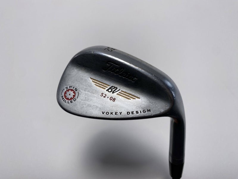 Titleist Vokey Spin Milled CC Chrome Gap Wedge GW 52* 8 Wedge Steel Mens RH