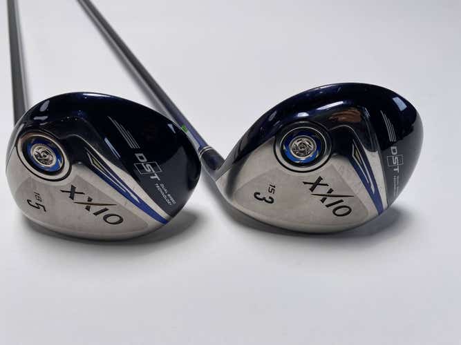XXIO 9 3 & 5 Fairway Wood Set 15* 18* MP900 Regular Graphite Mens RH