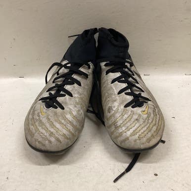 Used Nike PHANTOM LUNA Soccer Cleats Black And White Junior 03.5 11725-S000489802