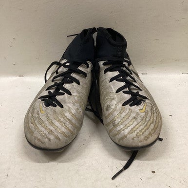 Used Nike PHANTOM LUNA Soccer Cleats Black And White Junior 03.5 11725-S000489802