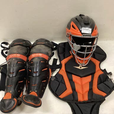 Used All-Star YOUTH CATCHERS SET Catchers Equipment Other Orange 11725-S000489786