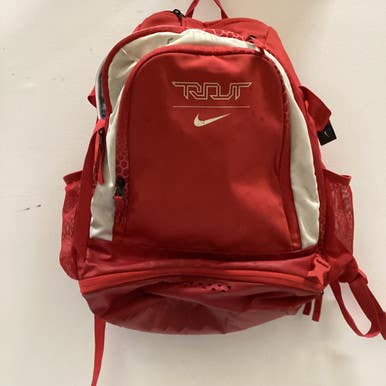 Used Nike TROUT BAT BAG BB/SB Player Carry Bag Red 11725-S000489787