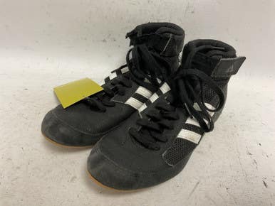 Used Adidas HVC 2 AQ3327 Wrestling Shoes Black Junior 05 11855-S000188973