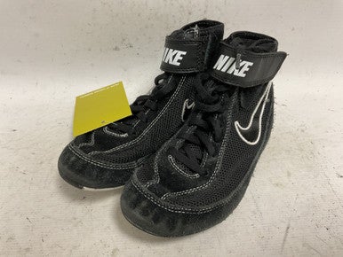 Used Nike SpeedSweep 7 366684-001 Wrestling Shoes Black Junior 01.5 11855-S000188974