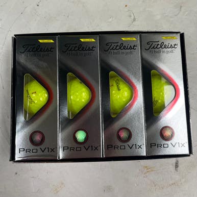 Used Titleist PRO V1X 12 Pack - Golf Balls Yellow 11855-S000188964